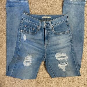 Levi's Womens 724 High Rise Straight Jeans